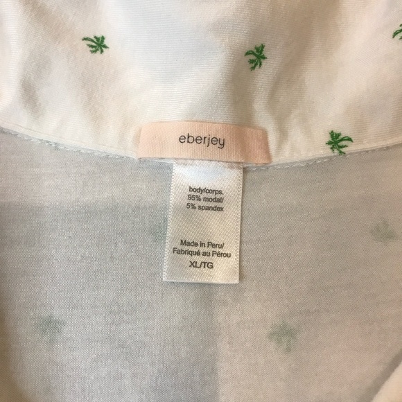 Eberjey palm tree pajama modal tencel - Picture 2 of 4